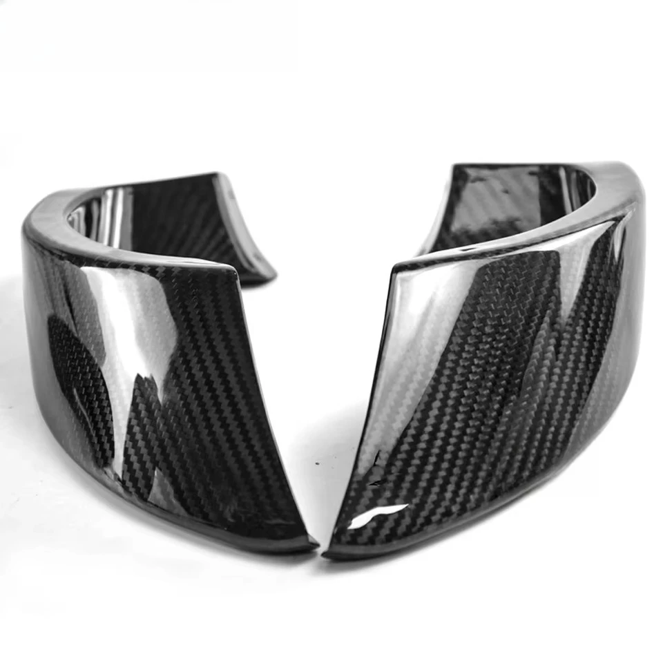 2020-2022 Motorcycle Carbon Fiber Winglets Fixed Wing Aerodynamics Fairing Kit Black Gloss Finish
