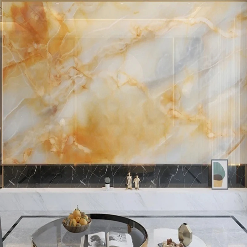 Custom Murals Wallpaper Designs Modern Minimalist Marble Wall Coverings for Living Room Bedroom Office Decor Home Improvement
