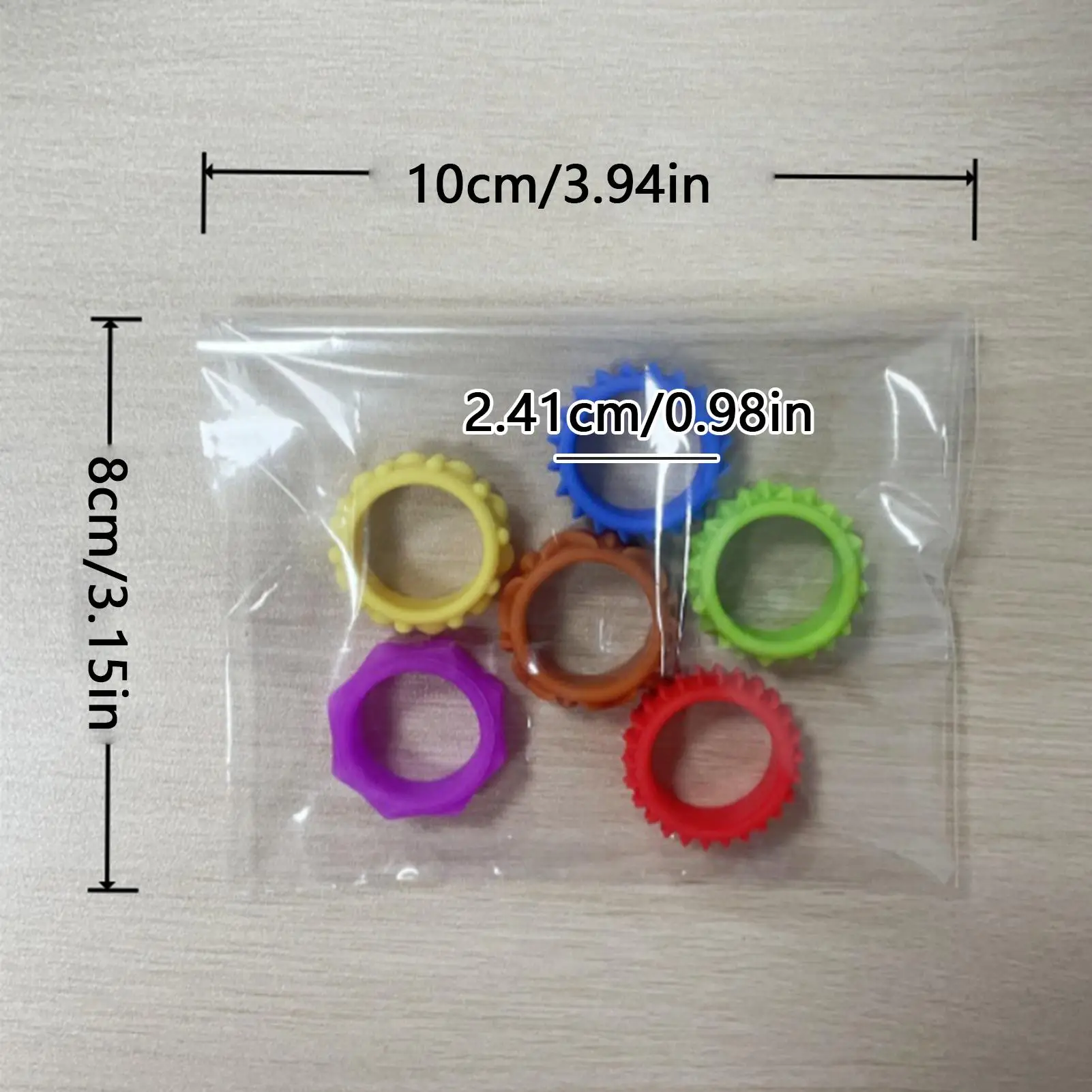 حلقات حسية أداة تهدئة العاطفة للأطفال من السيليكون تململ لعبة حسية للفصول الدراسية المنزلية التنقل النوم نزهة الكبار التلاميذ #6