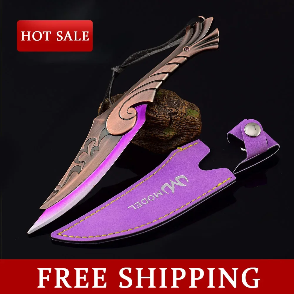 

18CM Valorant Knife Ignite Fan Game Periphery Full Metal Craft Weapon Model Ornaments Collectible Karambit Safe Toy Boy Gifts