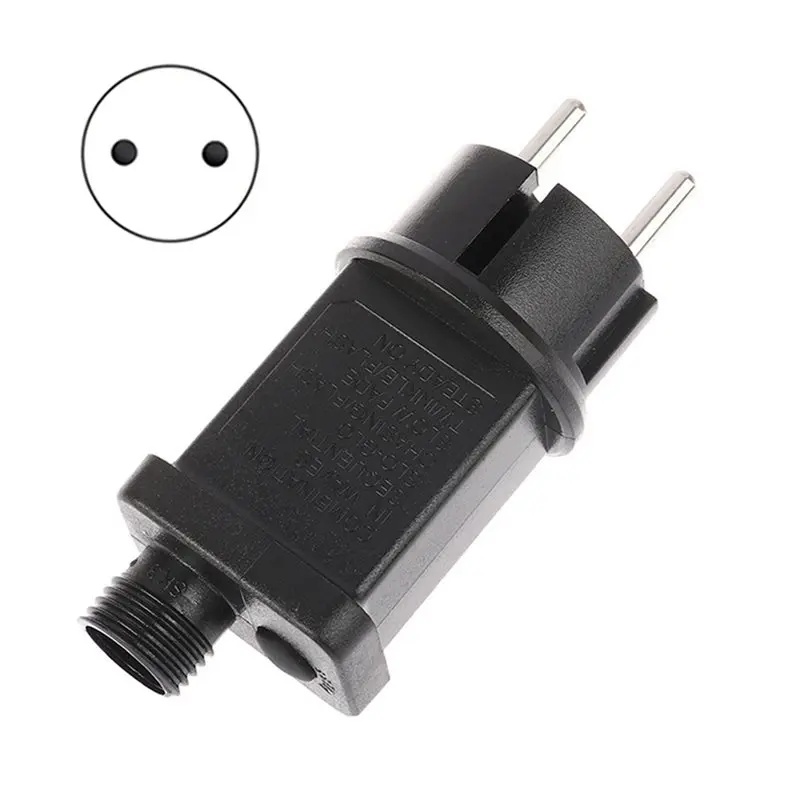 FEDI-3PCS EUR Plug Lighting Transformers 31V 6W Various LED String Lights Power Adapter IP44 Transformer EU Plug