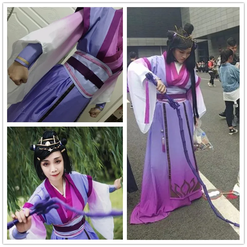 Anime arcymistrz demonicznej uprawy Yu Ziyuan przebranie na karnawał Jiang Cheng sukienka dla matki MO DAO ZU SHI przebranie na karnawał s Hanfu