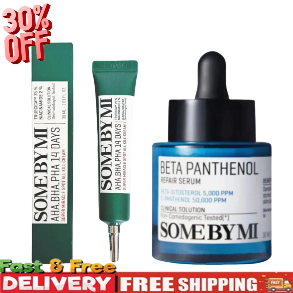 30 ml SomeByMi Beta Panthenol Repair Serum 50.000 PPM Panthenol verblasst Hautunreinheiten und erhellt den Teint, verbessert Stumpfheit