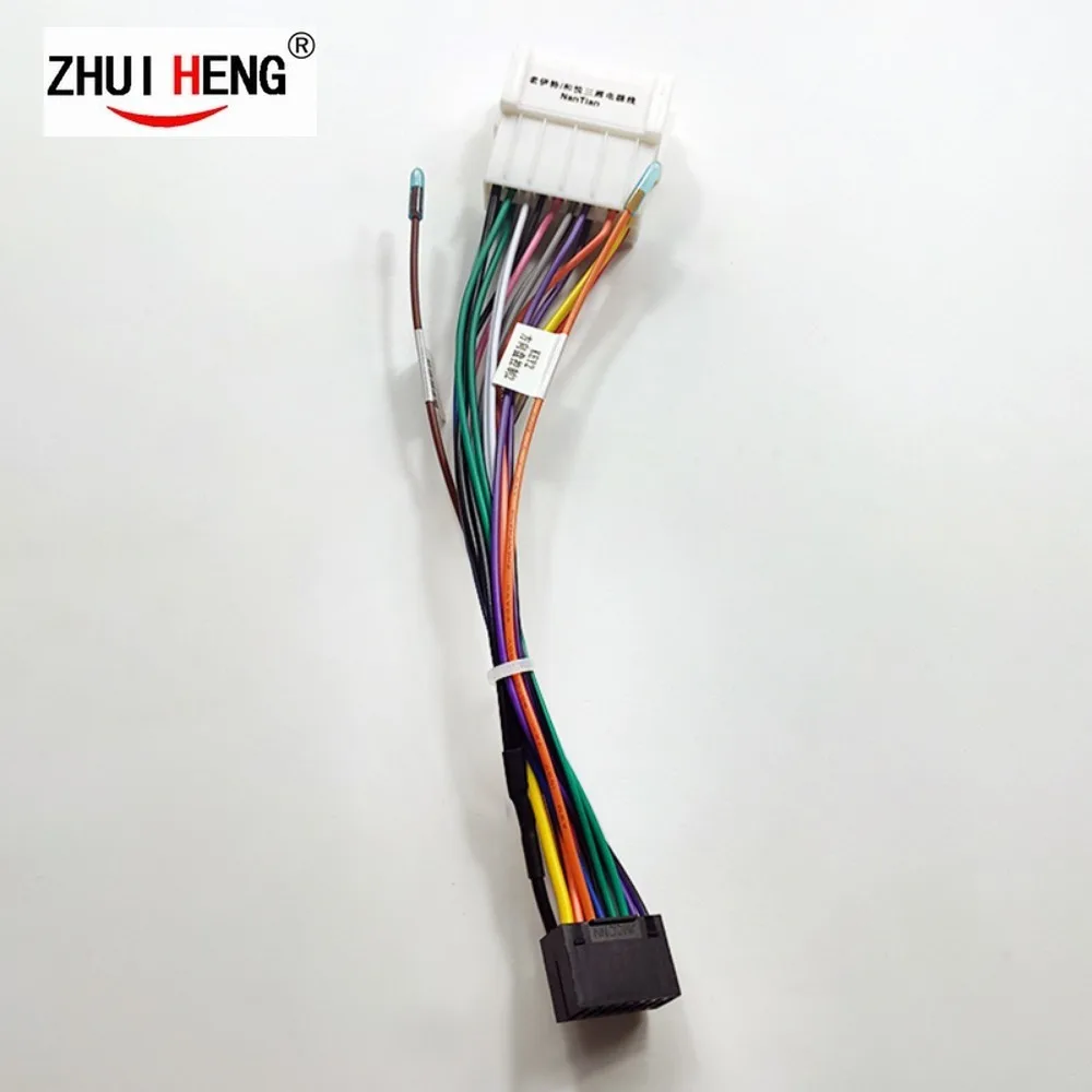 

2 din Car Stereo Radio 16PIN Adaptor Wiring Harness For Hyundai Tucson Elantra Audio Power Calbe Wire Plug and play