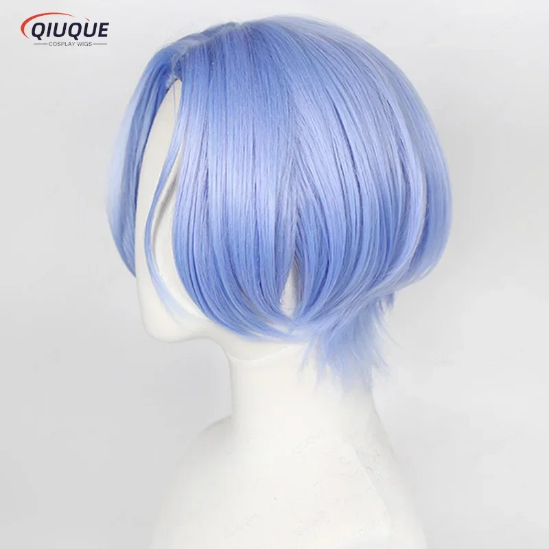 High Quality Anime SK8 the Infinity SK∞ Hasegawa Langa Cosplay Wig Middle Parting Blue Hair Halloween Men Cosplay Wigs Wig Cap