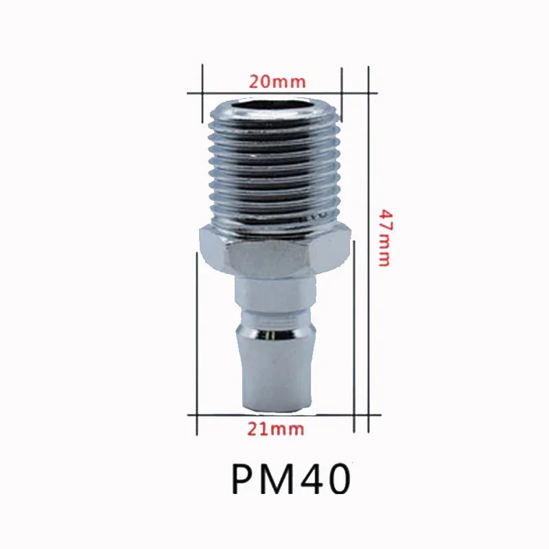 Stainless Steel Pneumatic Joint C Type Self-Locking Quick Connector Male Female PP PF PM PH  Tool Air Pump Compressor