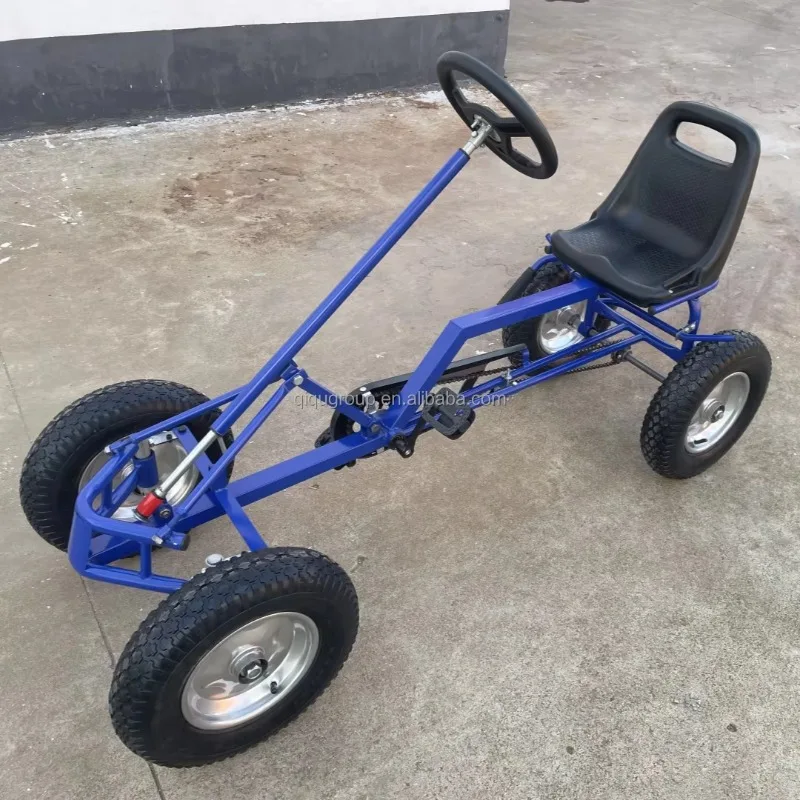 147x60x56cm Chain Drive Outdoor Pedal Go Kart for Entertainment Courts Shopping Mall Kids & Adults