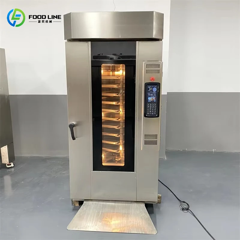Factory Oven Stove with Cart 15 Layers 15 Plates Commercial Hot Air Rotary Oven for Baked Food for Bread Making Customized