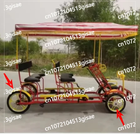 Four-wheeled Multi-person Cycling Bicycle Tires for Scenic Spots and Scenic Spots