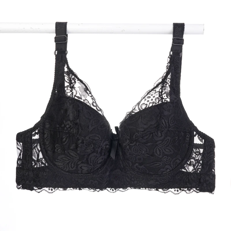 Plus Size Floral Lace Bra with Underwire
