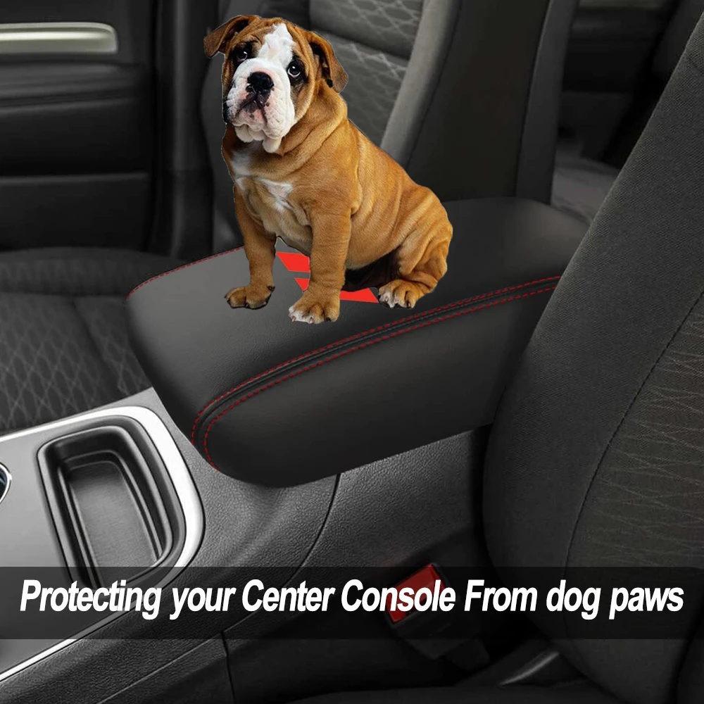 Car Armrest Cover Trim Pad For Dodge Durango 2011 2012 2013 2014 2015 2016 2017 2018 2019 2020 Center Console Protector Cover