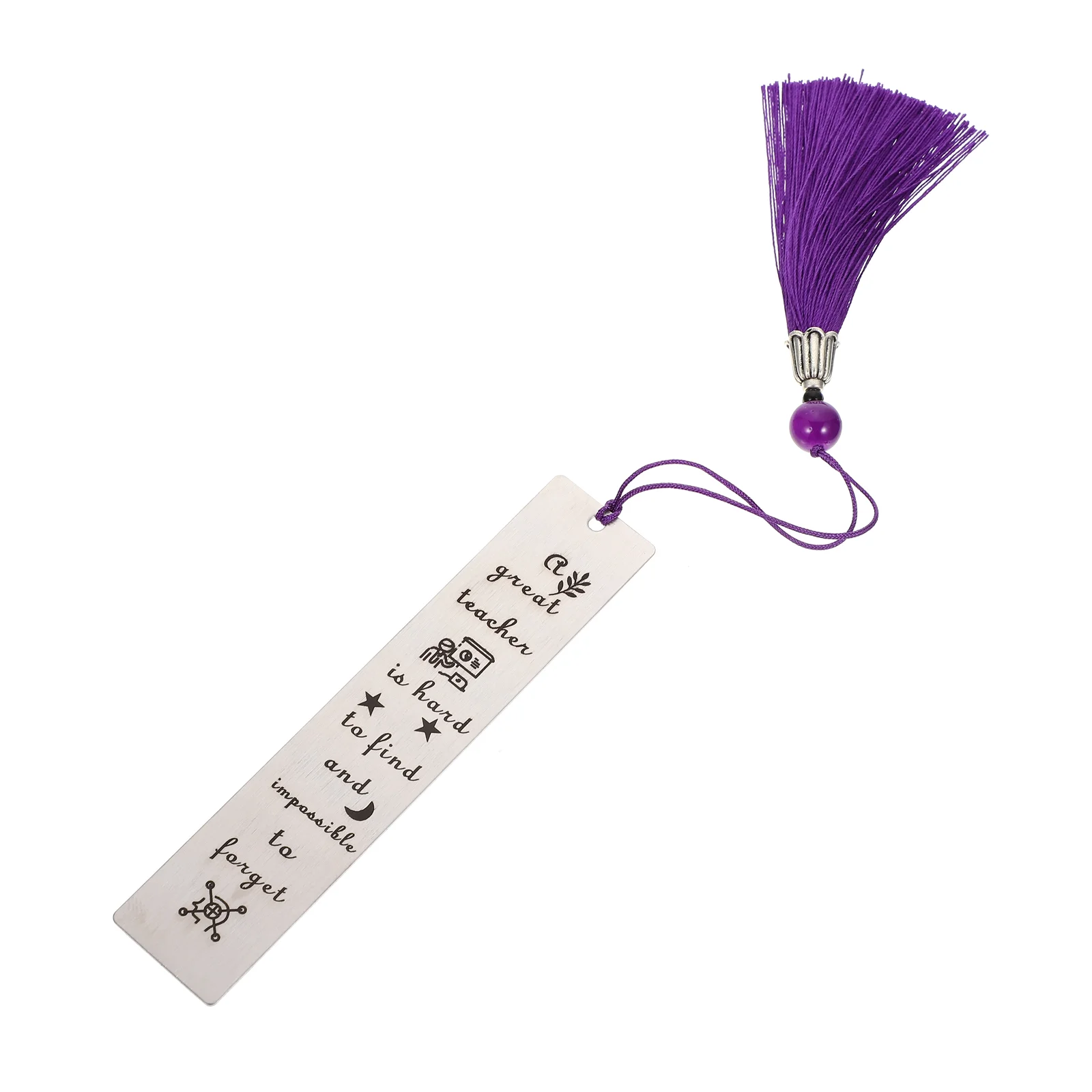 

Bookmark Decorative Tassel Stainless Steel Read Accessory Convenient Delicate Bookmarks