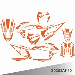 For KTM 125 250 300 350 450 500 SX SXF EXC EXCF XCW XCF 2011-2024 Graphics Decals Stickers Kit Motorcycle Background