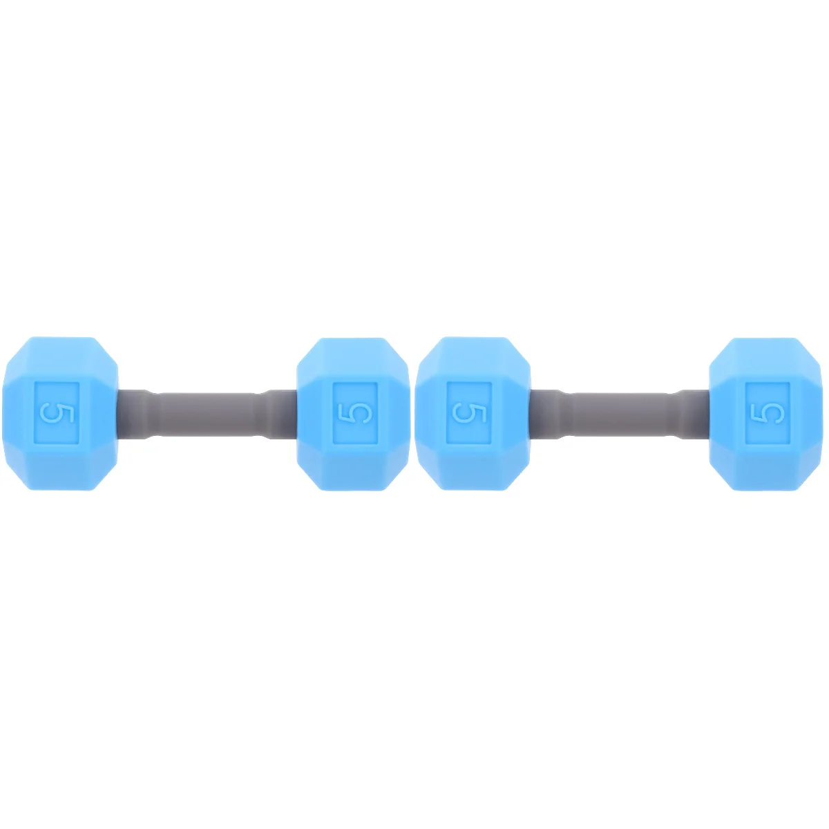 

2 PCS Kids Toys Mini Dumbbell Dumbbells Equipment 1150X430X380CM Weightlifting Small Blue Barbell Baby Fitness