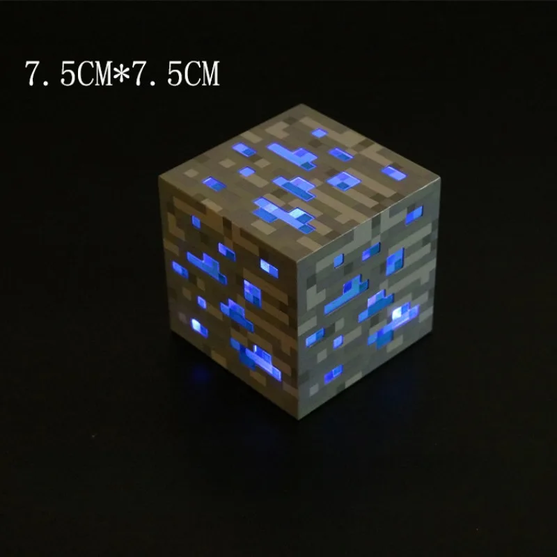 Minecraft Torch Lamp 4 Color Night Light USB Charging Bedroom Decorative Personalized Pixel Mood Light Kids Bedside Lamp Gifts