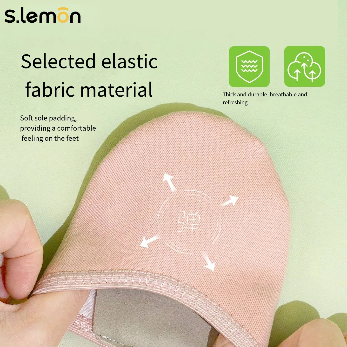 Kids Gymnastics Shoes Half Sole - Girls Ballet Dance Shoes Stretchy Fabric Non-Slip Wear-Resistant