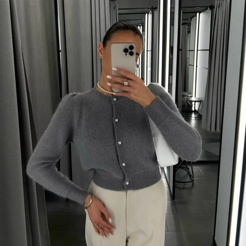 سترة محبوكة كسولة على الطراز الأوروبي والأمريكي، تنحيف، متعددة الاستخدامات، للتنقل، كاجوال، مناسبة لمختلف المشاهد، معززات #2