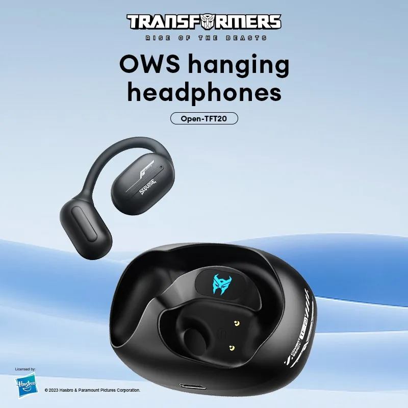 Choice TRANSFORMERS TF-T20 TWS Bluetooth 5.4 Music Earphones Quick Connect Noise Reduction Gaming Headphones with Mic Headset