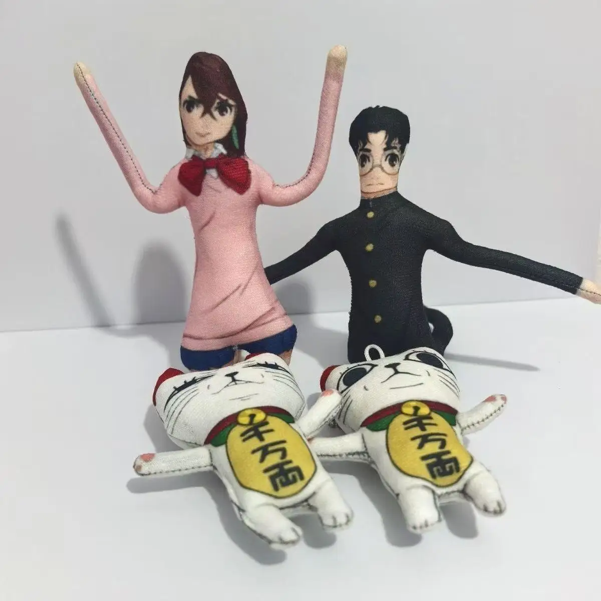 جريئة حفلة أنيمي الأجهزة الطرفية توربو الجدة القط أفخم سلاسل المفاتيح الملتوية مجردة Okarun دمية مضحك مومو القطن ألعاب الدمى الهدايا