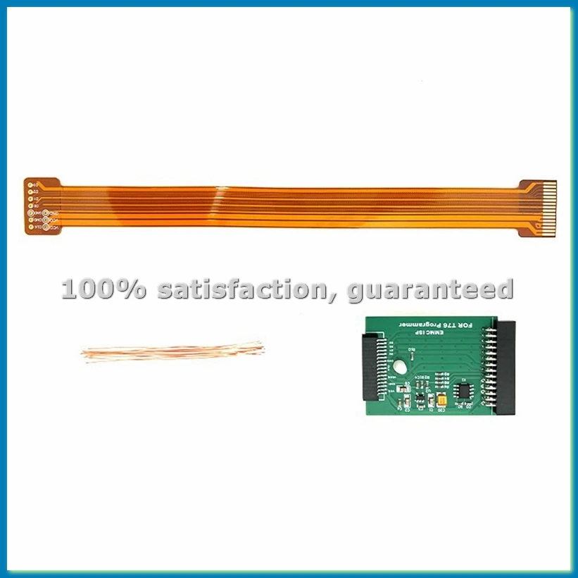 EMMC ISP Connection Cable 60MHz 28MB/S Special Adapter Board for in-Circuit EMMC Programming for T76 Programmer-ABHG