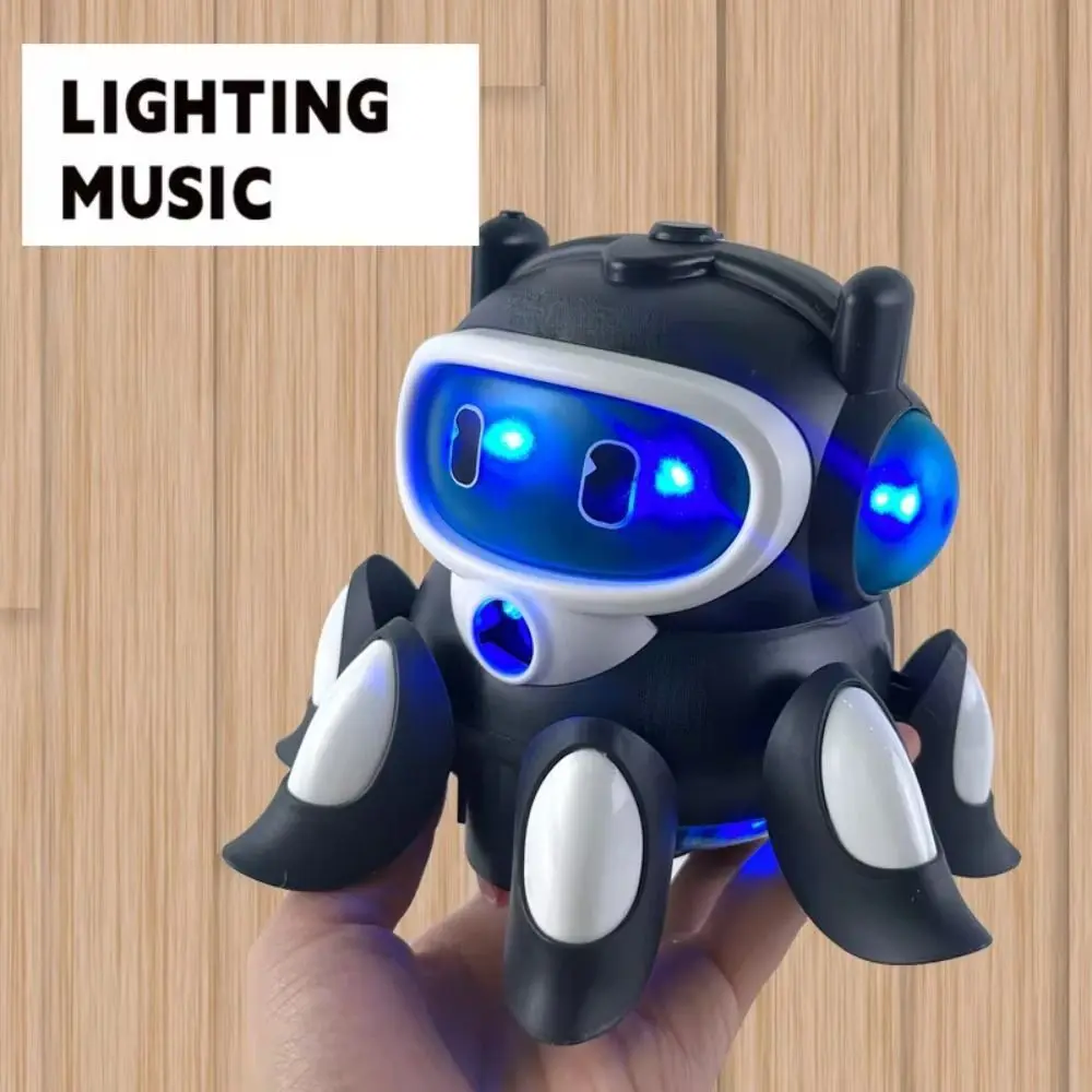Color Light Universal Octopus Doll Automatic Obstacle Avoidance Swing Motion Electric Walking Toy Cool Lighting