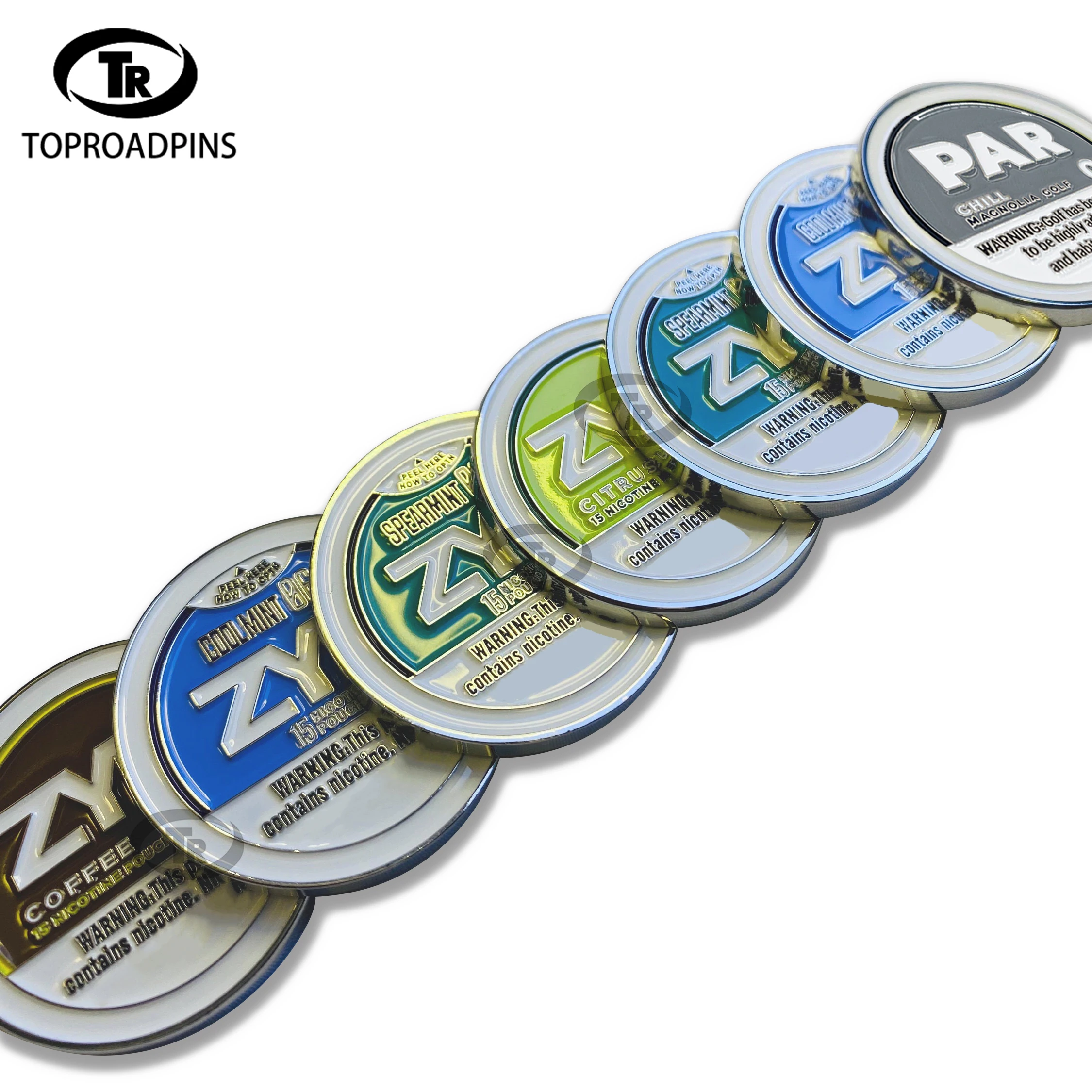 NEW Magnetic Golf Marker Custom Printing Customize Hand Stamped Ball Marker Blank Hammered Golf Marker