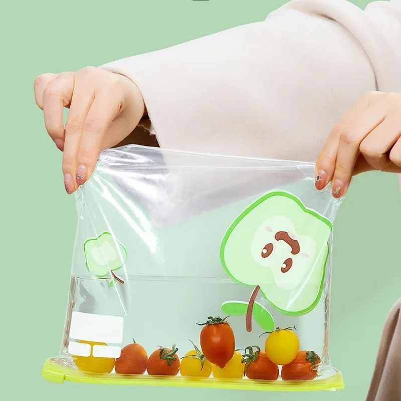 Reusable Zip Lock Bag Food Grade Transparent Storage Bag With Zipper Sealing Plastic Container Travel Freezer Camping Kitchen