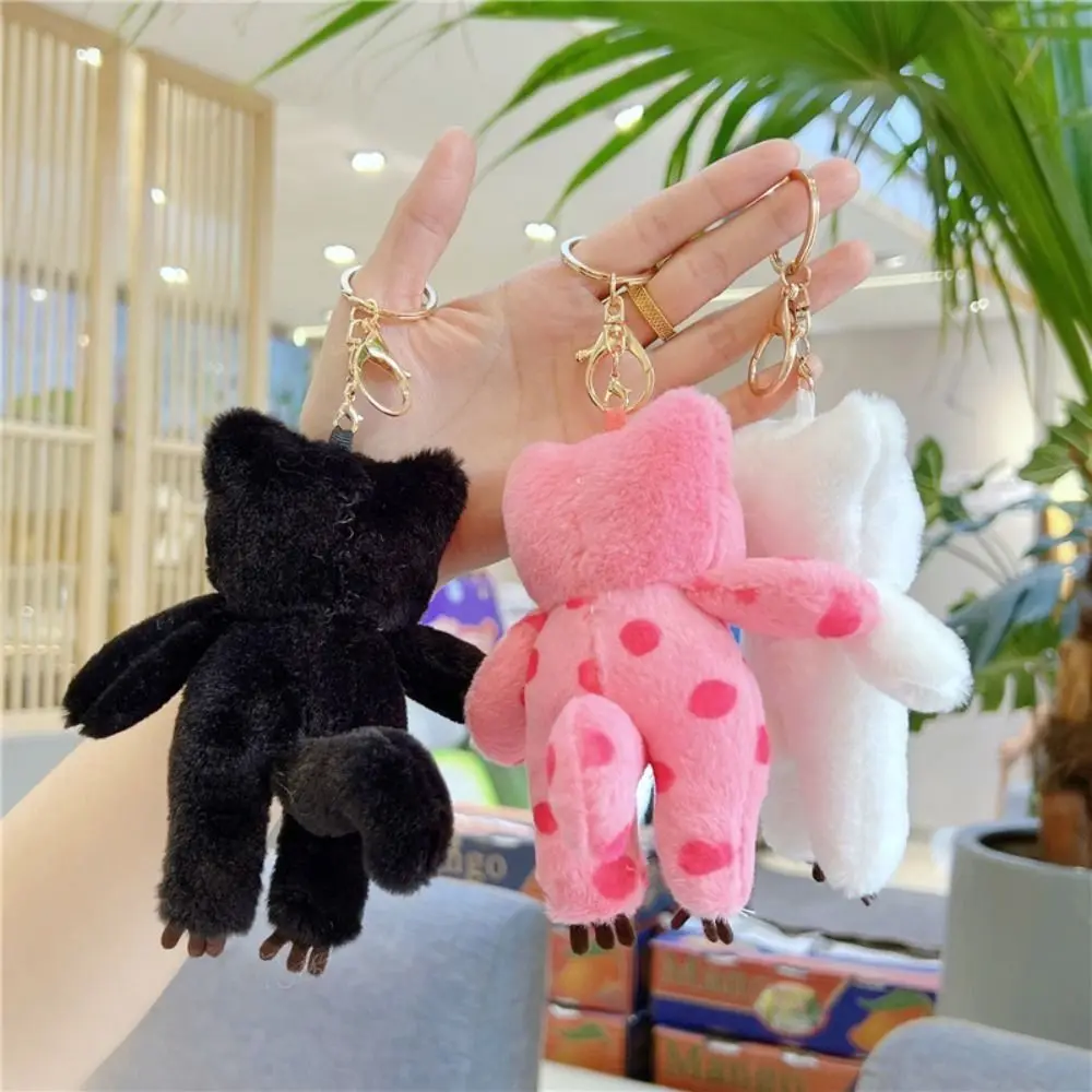 

Black Cat Dotted Cat Pendent Dotted Cat Lovely Stuffed Animal Keychain Soft Bag Charm Cat Keychain Backpack Decor