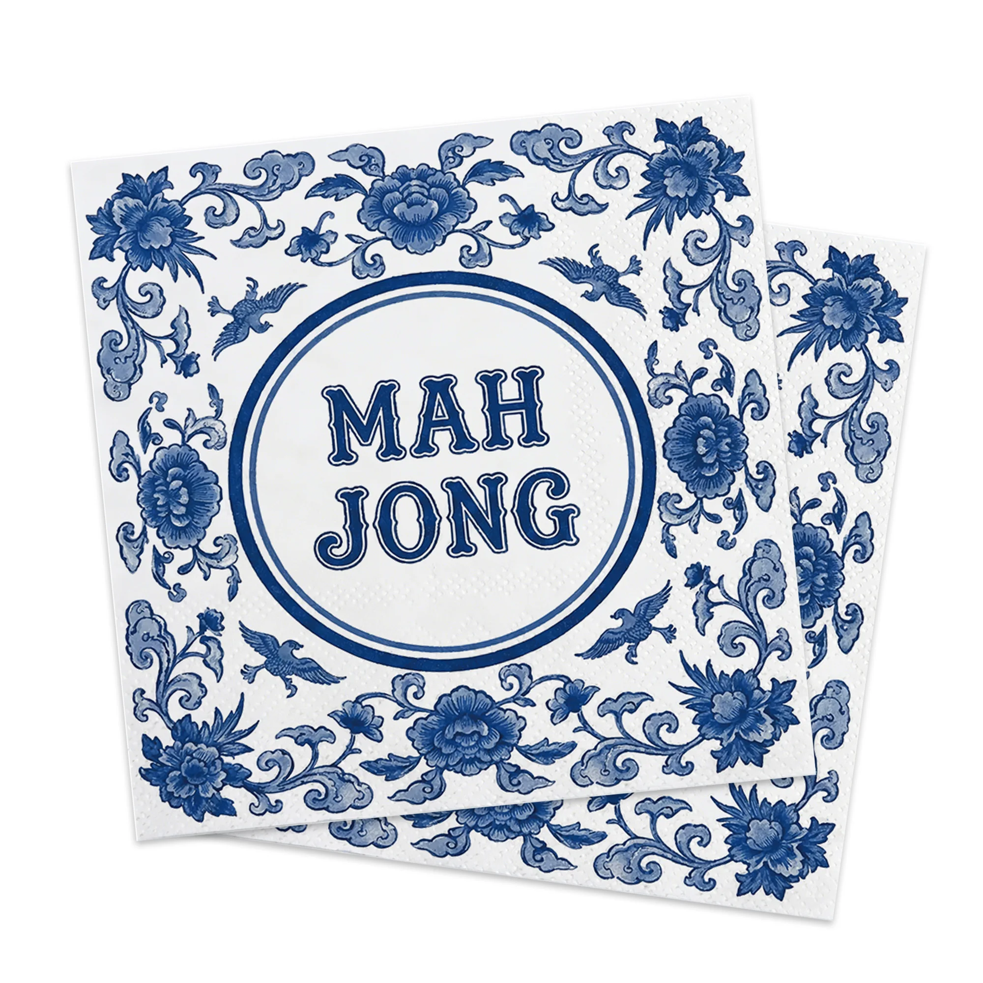 20 Pcs Mahjong Napkins Cocktail Paper Mahjong Party Decorati