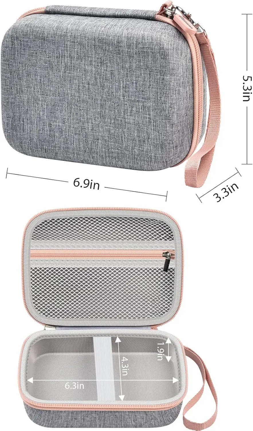 （Case only) Case Compatible with Newbealer Travel Iron with Dual Voltage-T120V/220V Mini Dry Iron for Clothes，Mini Iron Case