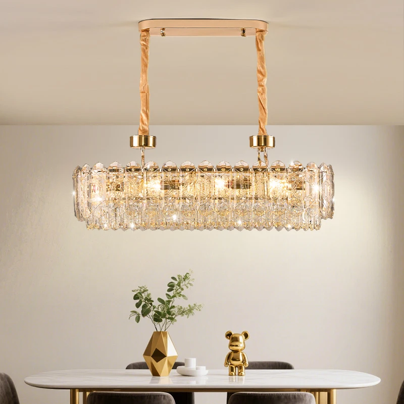 Living Room Chandelier Crystal Modern Hanging Chandelier Dining Room Hanging Lamp For Kitchen Island Hall Pendent Light Lighting