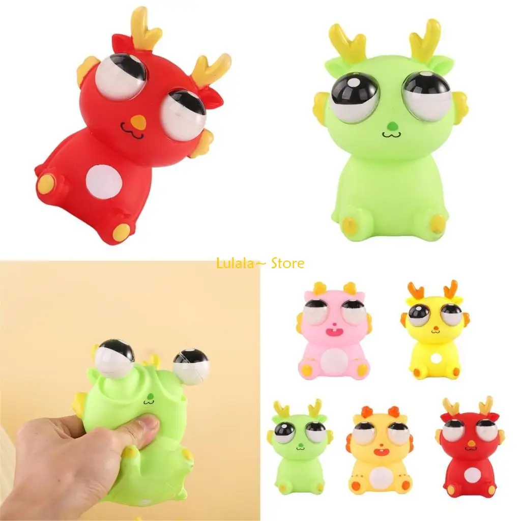 Y4QA – jouet Dragon dessin animé EyePop à presser, jouet pour décompresser, cadeau pour enfant autiste
