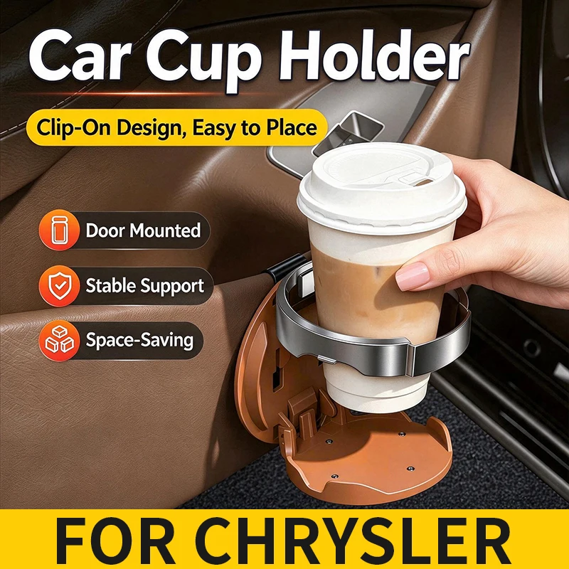 For Chrysler Pacifica Car Beverage Storage Holder Auto Door Cup Rack Drink Mount Water Bottle Bracket Vehicle Interior Organizer