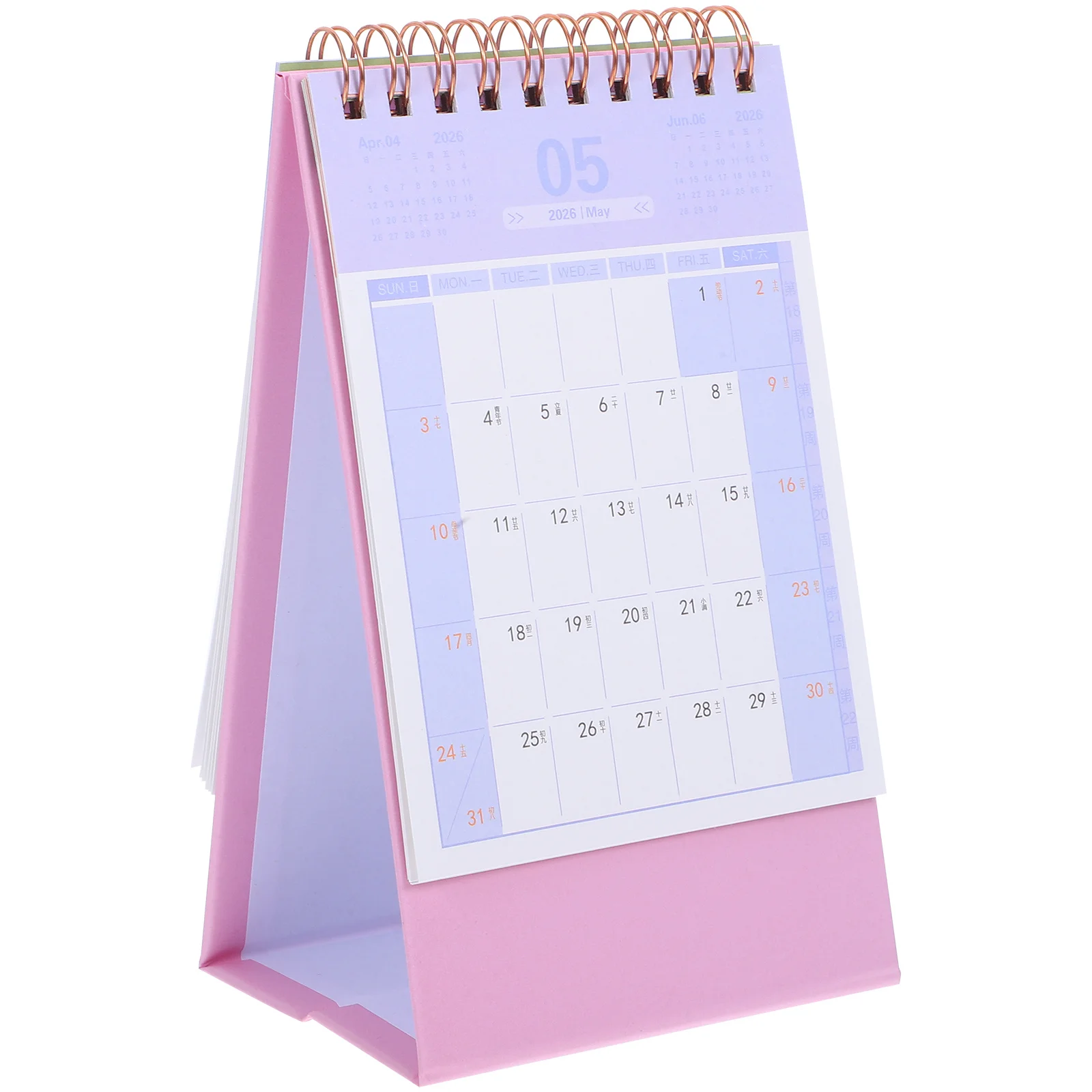 

2026 Flip Calendar for Desk Minimalist Style Green Compact Build Easy Access Schedule Planning Tool Home Furnishing Decor
