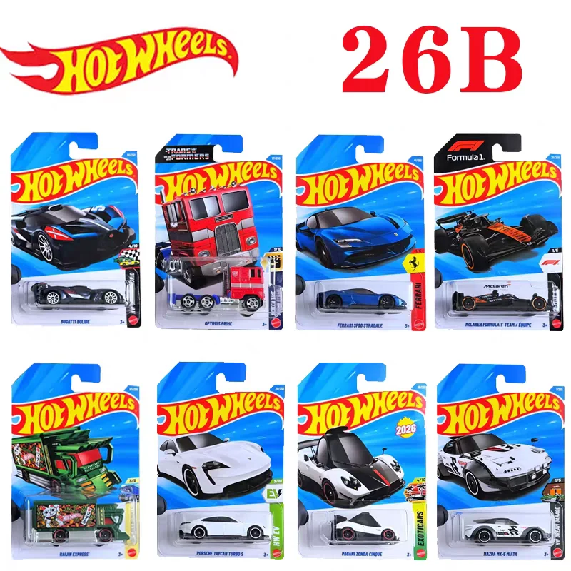 

[Оригинальный] В наличии Hotwheels, новый автомобиль из сплава 2026b F1 Mclaren Ferrari Optimus Prime Bugatti, модель автомобиля, игрушечная модель, подарки для фанатов