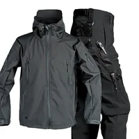Traje de trabajo táctico de otoño para hombre, pantalones Cargo con múltiples bolsillos, chaqueta impermeable ligera resistente al desgaste, traje de adiestramiento al aire libre para primavera