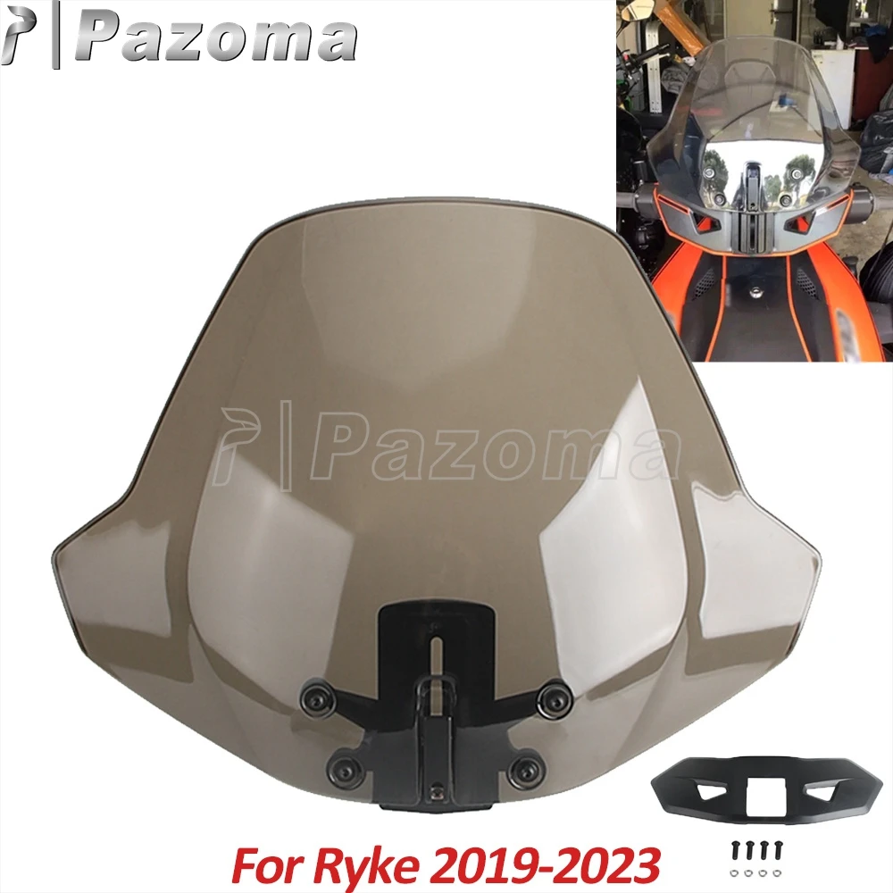 

Регулируемое ветровое стекло для квадроцикла, ветрозащитное ветрозащитное стекло для Can-Am Ryker 600 ACE Sport Rally Edition 900 ACE 2019-2023