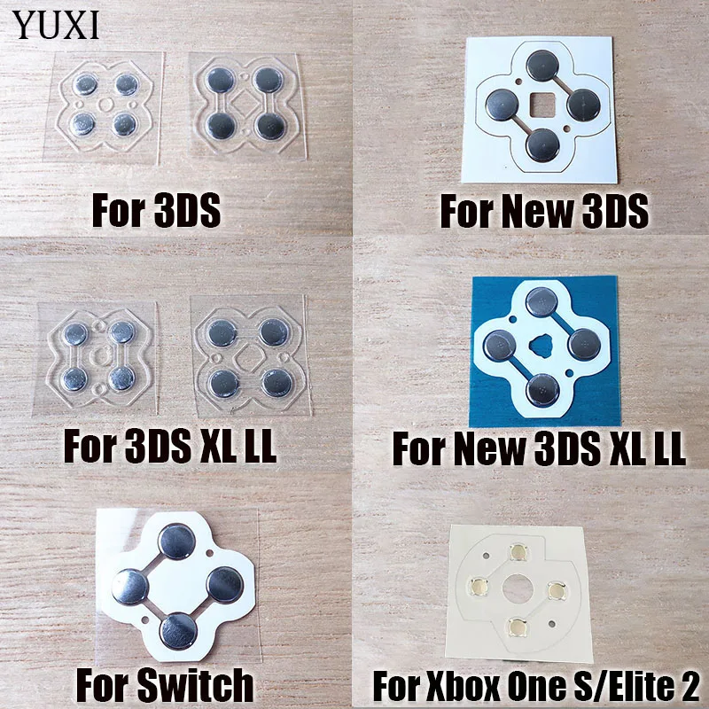 1PC D-Pad Button Metal Dome Conductive Film Sticker PCB Board Replacement For 3DS New 3DS XL LL Control For Xbox One/Switch
