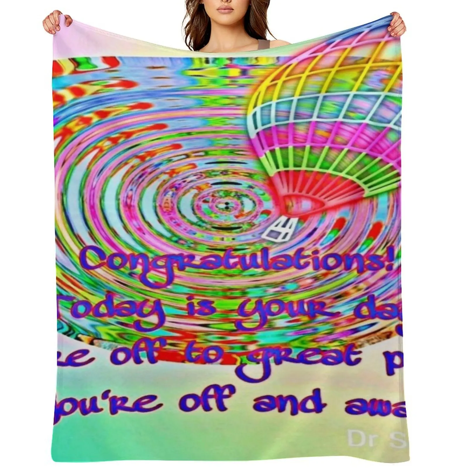 

Congratulations! Today is your day., quote Dr Suess. Throw Blanket For Sofa Thin Quilt Luxury Blankets