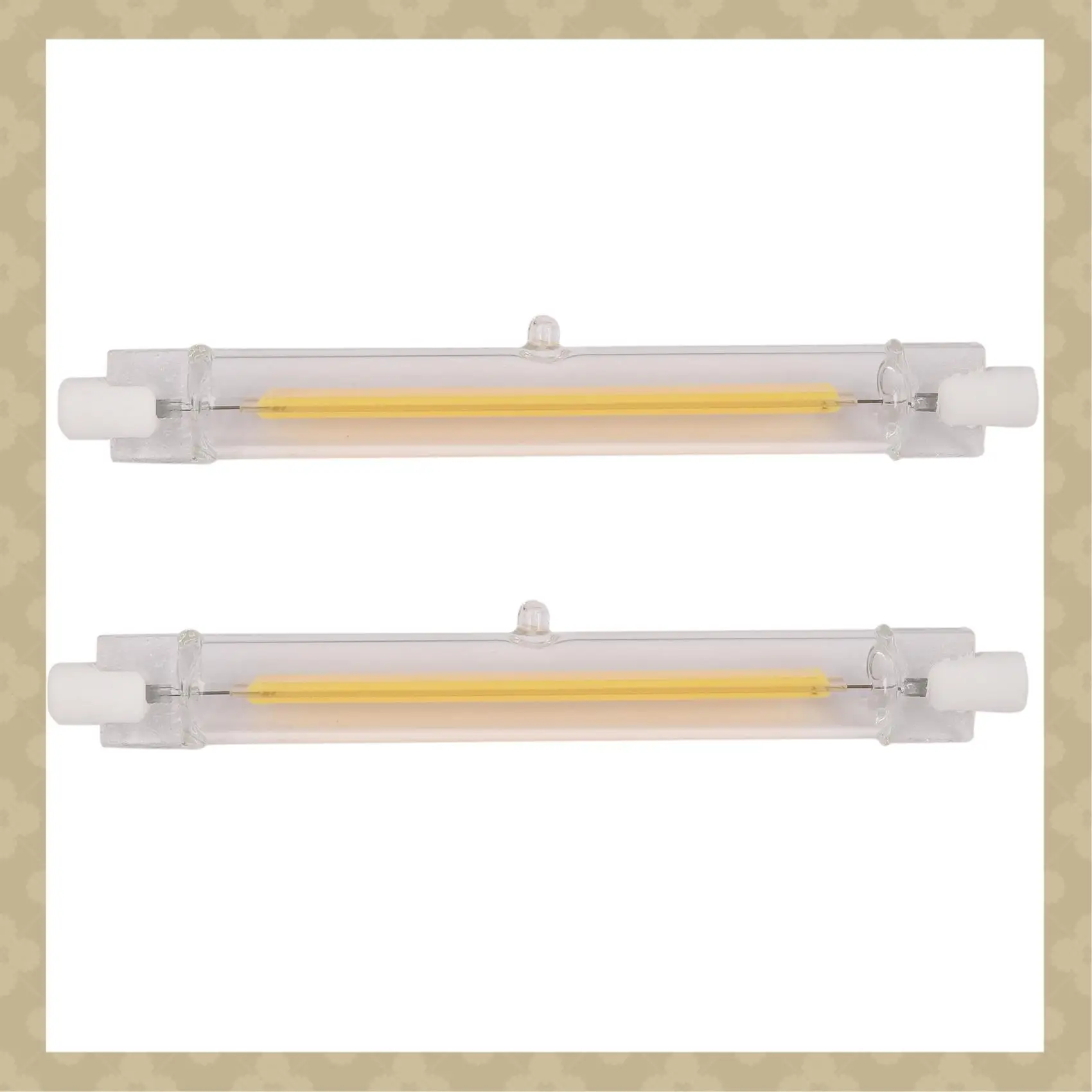 

AB45 2X Dimmable R7S Led Cob 10W 118Mm Led Light Bulbs Replace Halogen Lamp-Warm White Light 220V