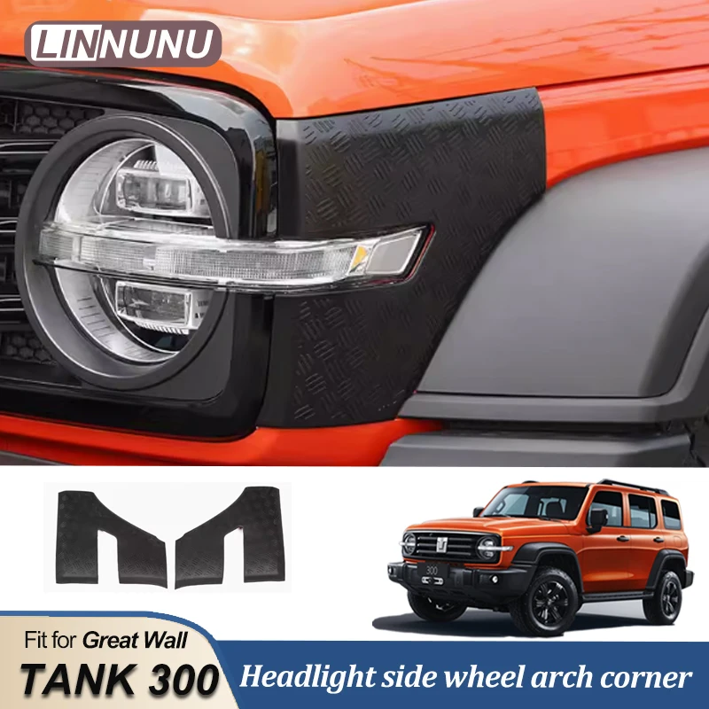 

LINNUNU For Great Wall Tank 300 Car Headlights Taillight Package Corner Large Surround Head Trim Decor Auto Accessories Tank GWM
