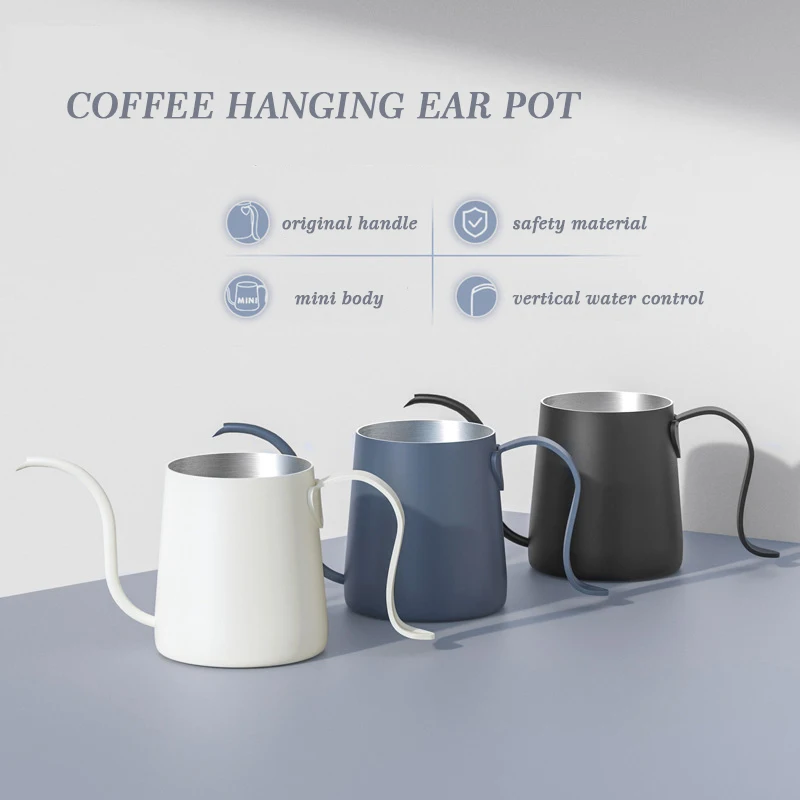 

Small Coffee Hanging Ear Hand Brewing Pot Mini Brewing Without Lid Stainless Steel Hanging Ear Pot Hand Brewing Coffee Kettle