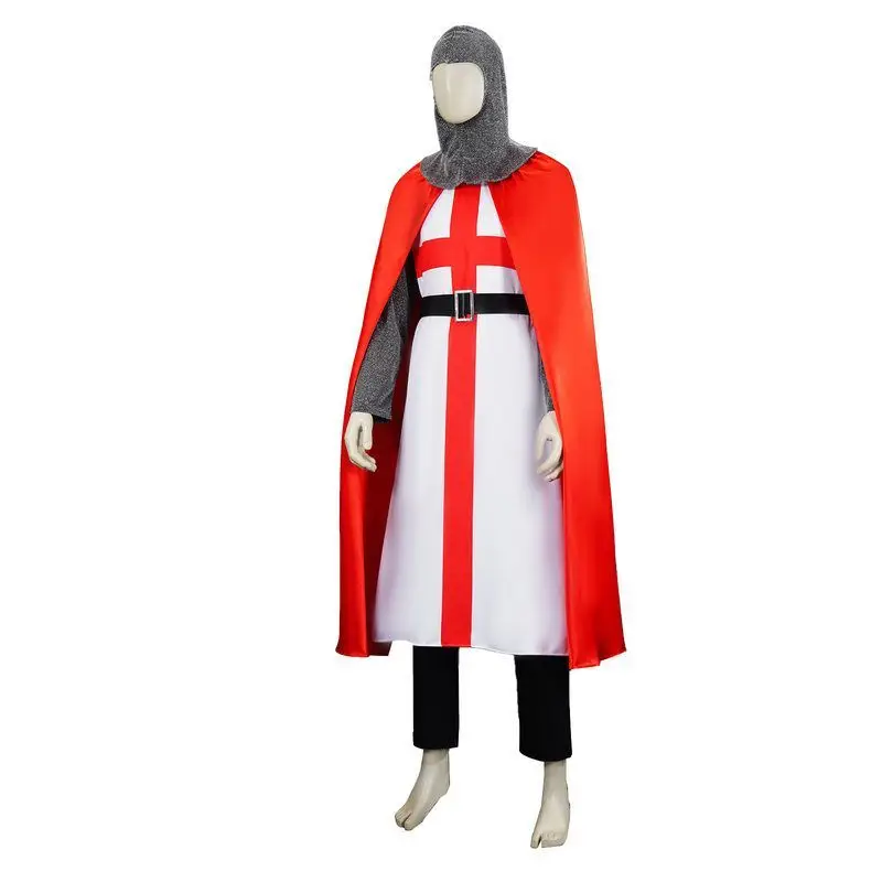 Histórico crus cavaleiro cultura medieval tema castelo exploração loween traje feminino étnico palco wear primavera 2025