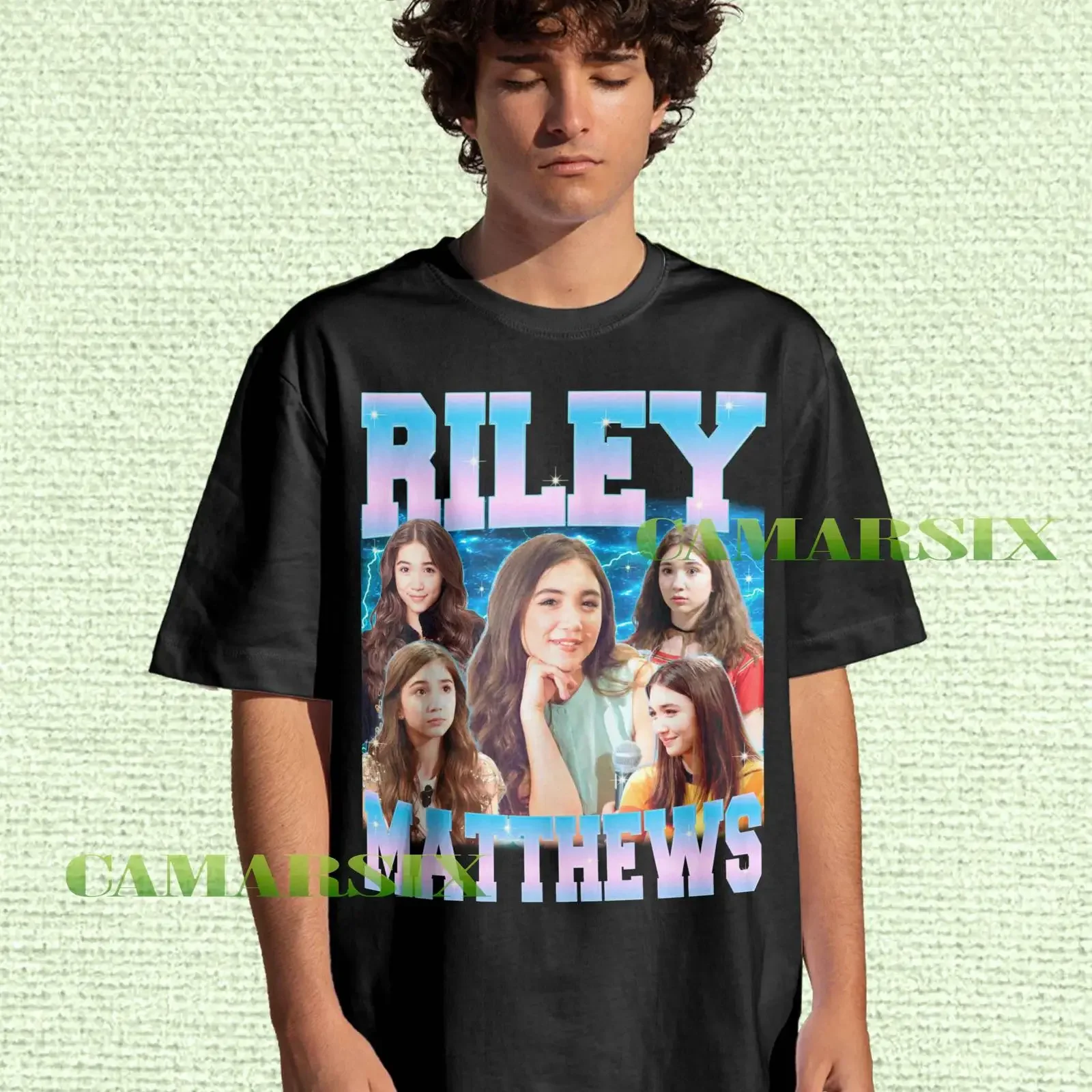 Vintage Riley Matthews Bootleg T shirt Retro Rowan Blanchard 90s Style Girl Meets World Fans Casual Top vintage Washed