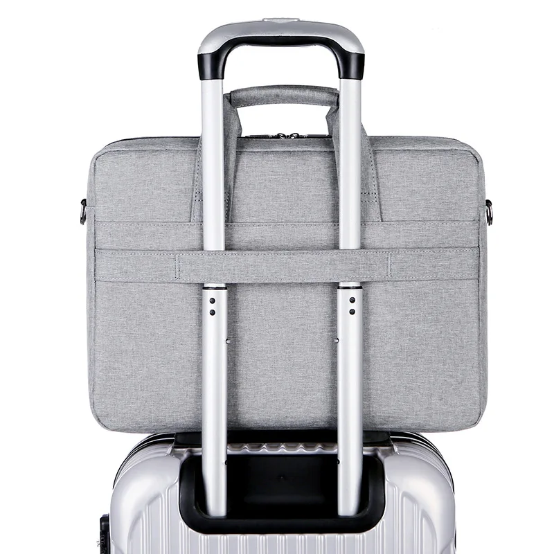 One Shoulder Computer Bag, Men's and Women's Portable Notebook Bag, Large Capacity Business Briefcase Multi-compartment
