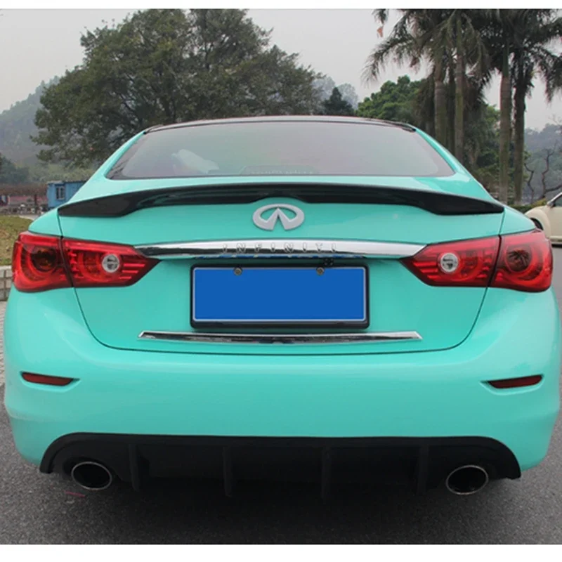 

For Infiniti Q50 Q50s Carbon 2014 2015 2016 2017 Q50 Carbon Fiber Rear Trunk Wing Roof Spoiler