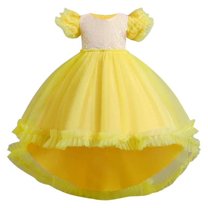 New High-grade Embroidery Girls Dresses For Christmas Party Princess Dresses,Sleeveless Wedding Dress Fpr Girls Clothes