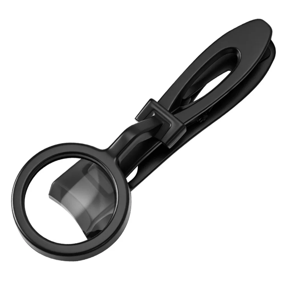 1Pc/Set Practical Nail Clipper with Magnifying Glass Anti-splash Wide Jaw Opening Thick Hard Special Nail Clippers Professional