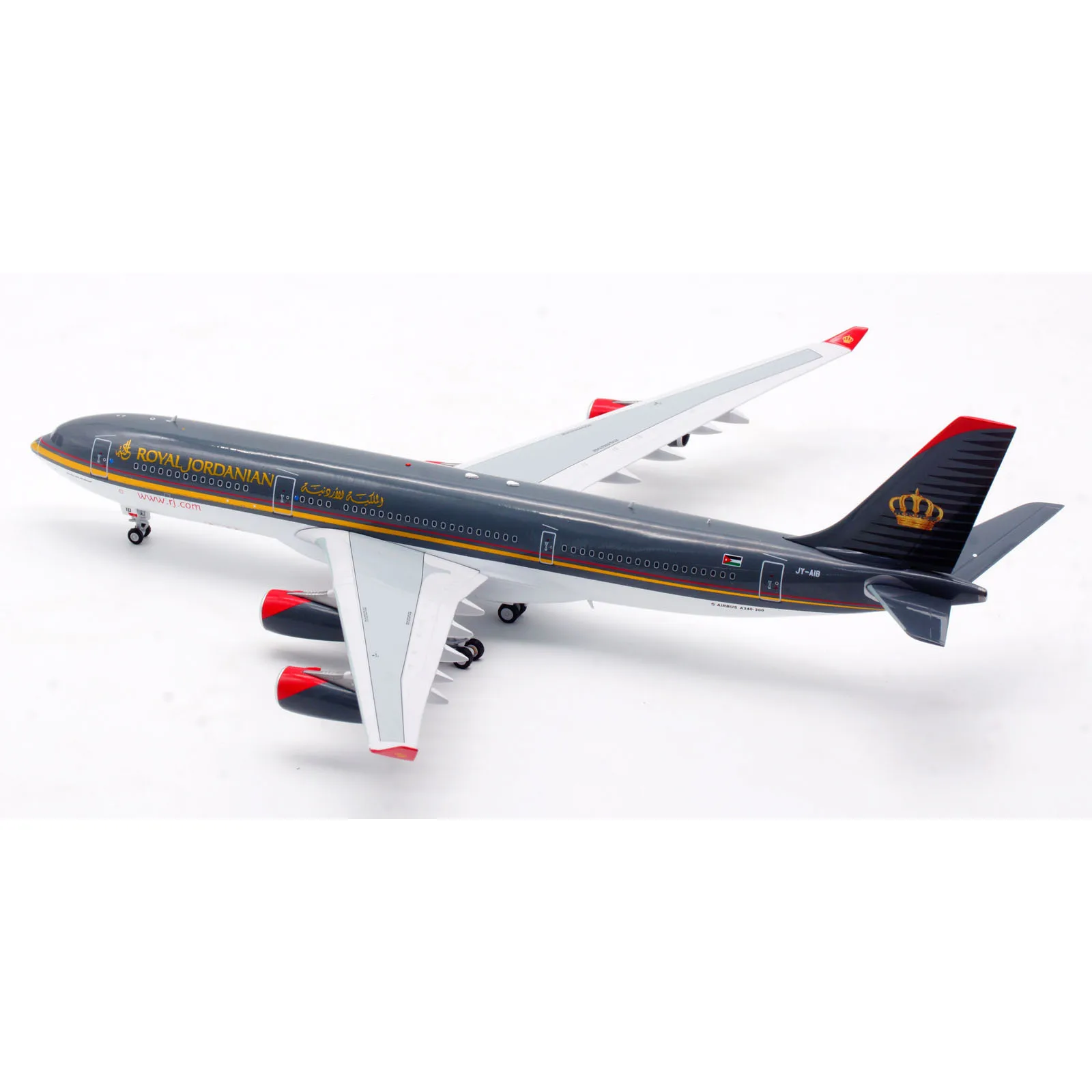 IF342JY0523 Alloy Collectible Plane Gift INFLIGHT 1:200 Royal Jordanian Airbus A340-200 Diecast Aircraft Jet Model JY-AIB