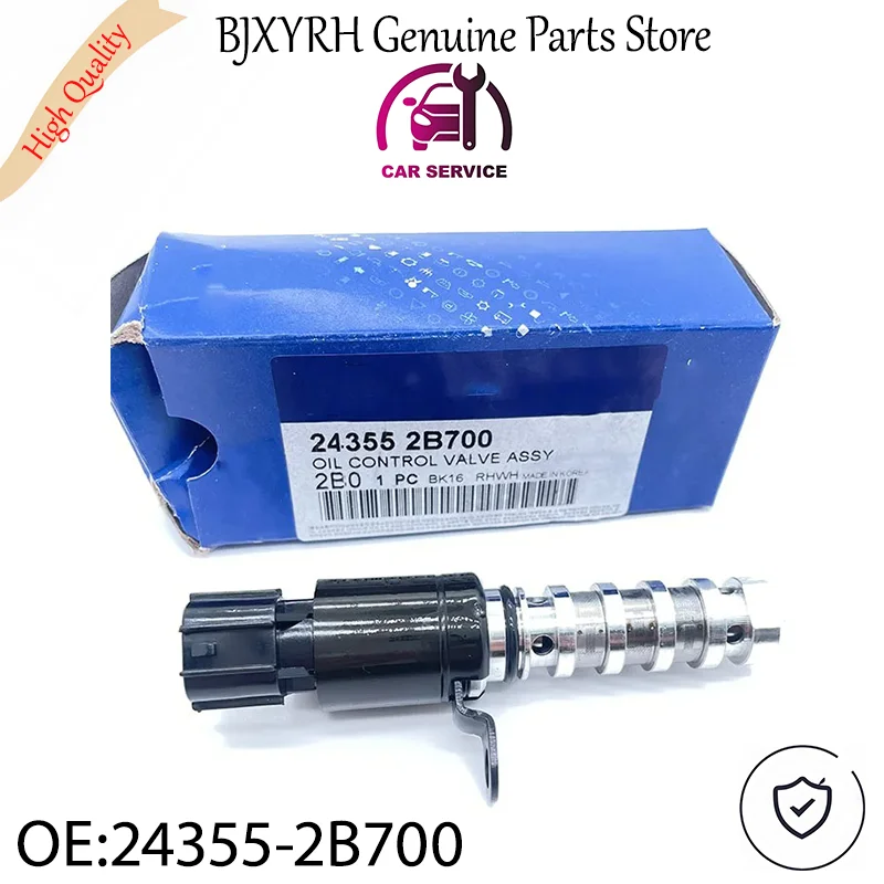 243552B700 Oil Control Valve Assembly for Hyundai Elantra Accent Sonata Tucson Kia Rio Soul 1.6L OEM 24355-2B700